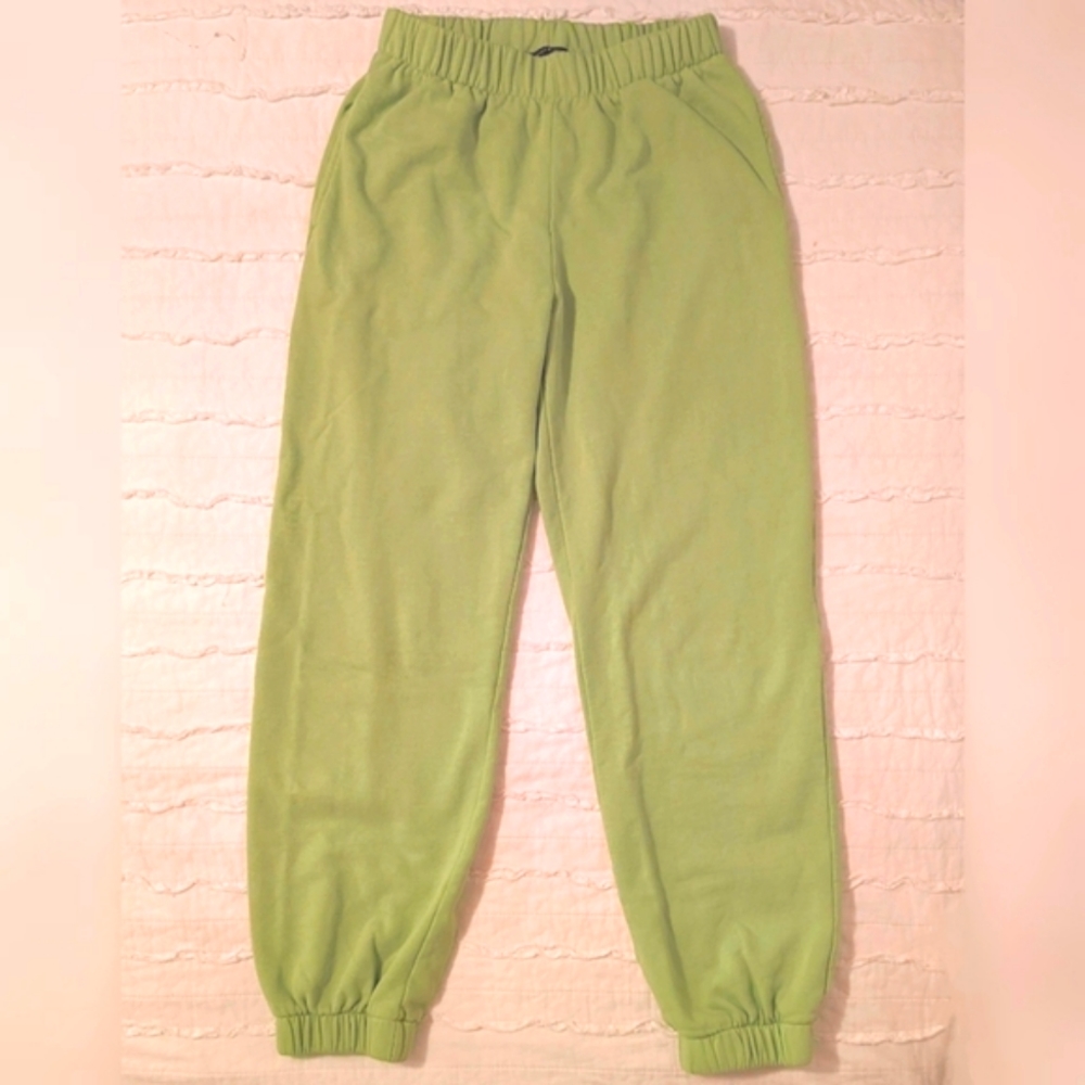 Brandy Melville Green Rosa Sweatpants